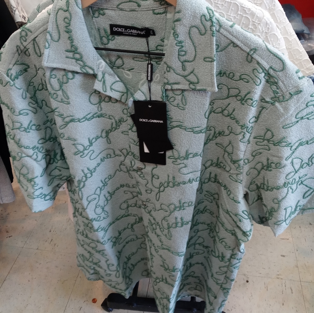 SOLD OUT🎉🎉🎉Authentic Dolce & Gabbana Logo Mens Dress Shirt Size S